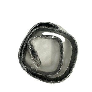 Parleson Mens Leather Belt Black With Double Contrast Stitch Durable Design